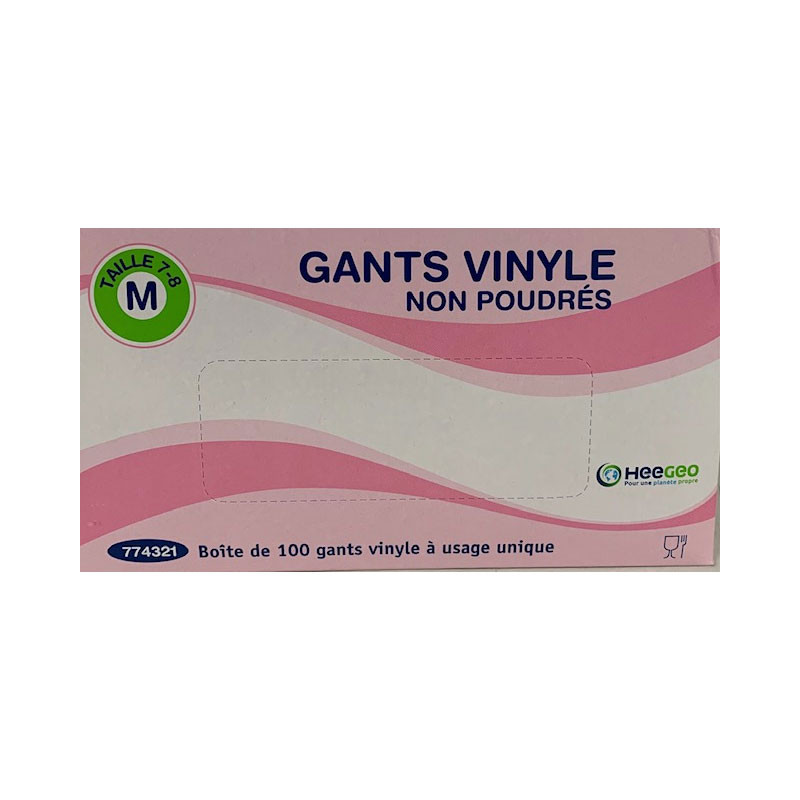 Gant vinyle NP (boite x 100) S-M-L